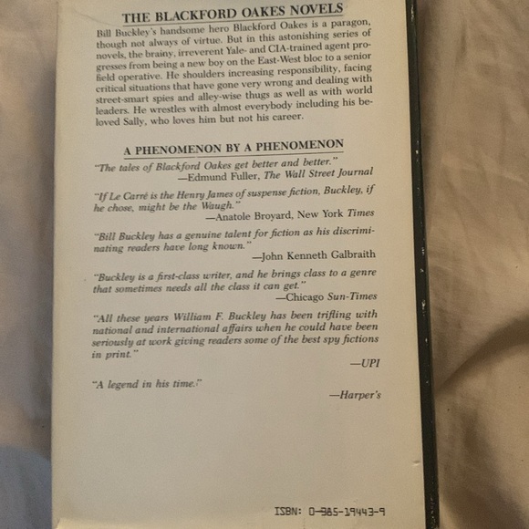 High Jinx Hardcover First Edition 1986 By William F Buckley Jr - Picture 3 of 3
